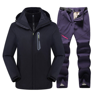 2023 Νέο χοντρό ζεστό παντελόνι για εξωτερικούς χώρους Αντιανεμικό αδιάβροχο κοστούμι σνόουμπορντ Γυναικείο μπουφάν για σκι