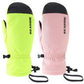 Fleece Ζεστά γάντια για γυναίκες Χειμερινά θερμαινόμενα γάντια για χιόνι Γάντια σνόουμπορντ εξωτερικού χώρου Γυναικείο γάντι Waterpoof αθλητικός άντρας Ρούχα βουνού