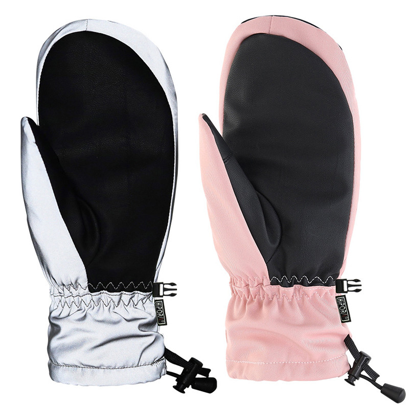 Fleece Ζεστά γάντια για γυναίκες Χειμερινά θερμαινόμενα γάντια για χιόνι Γάντια σνόουμπορντ εξωτερικού χώρου Γυναικείο γάντι Waterpoof αθλητικός άντρας Ρούχα βουνού