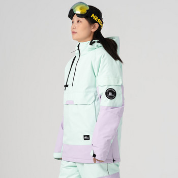 Χειμερινό μπουφάν για σκι 2022 Γυναικείο μπουφάν σνόουμπορντ για εξωτερικούς χώρους Παχύ ζεστό αντιανεμικό ανδρικό παλτό για αναπνέει με κουκούλα