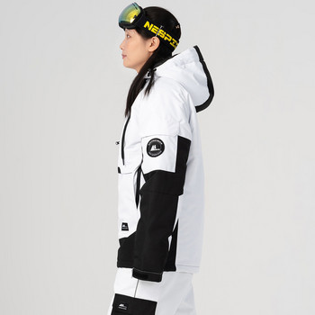 Χειμερινό μπουφάν για σκι 2022 Γυναικείο μπουφάν σνόουμπορντ για εξωτερικούς χώρους Παχύ ζεστό αντιανεμικό ανδρικό παλτό για αναπνέει με κουκούλα