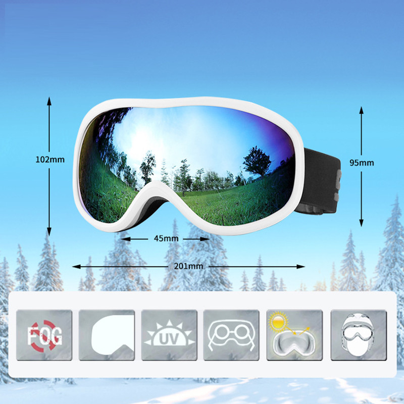 Skijaške naočale Dvostruki slojevi UV400 Anti-fog Velika skijaška maska Naočale Skijanje Snijeg Muške Žene Snowboard naočale Skijaške sunčane naočale Naočale