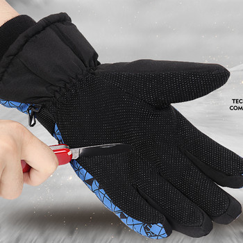 LOCLE Професионални мъжки ски ръкавици Зимни топли моторни шейни Сноуборд ръкавици Ветроустойчиви мотоциклетни термални снежни ръкавици Дамски