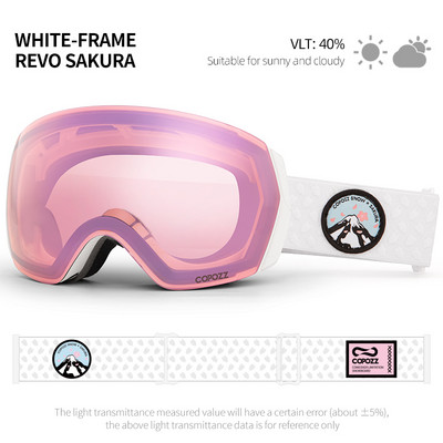 COPOZZ Brand Profesionalne skijaške naočale Dvoslojne protiv magljenja UV400 Muškarci Žene Zimske naočale za motorne sanke Sportske naočale za snowboard