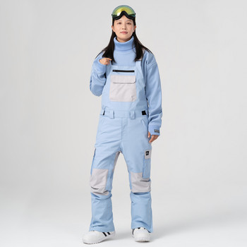 Νέο Macaron Color Snowboarding παντελόνι για σκι αντιανεμικό αδιάβροχο μονοκόμματο συνονθύλευμα σκι Ανδρικές Γυναικείες αθλητικές σαλιάρες εξωτερικού χώρου