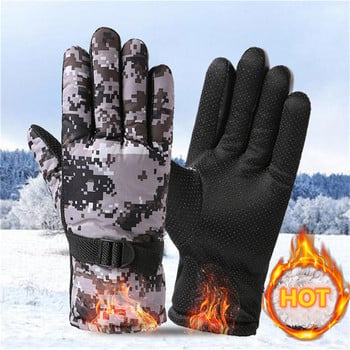 Tactical Military Men Winter Warm Gloves Αντιολισθητικά Αδιάβροχα Θερμαινόμενα Γάντια Υπαίθριου Κυνηγιού Πεζοπορία Ψάρεμα για σκι Γάντια για το χιόνι