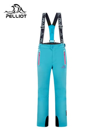 Pelliot Winter Ski Pants Man Αδιάβροχο Skis Suspenders Παντελόνι σκι Γυναικείο Παντελόνι για σκι Breathable Ζεστό παντελόνι πεζοπορίας φθινοπωρινό παντελόνι Trekking