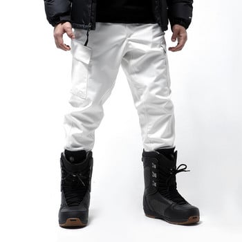 Παντελόνι σκι μάρκας Tide 2021 για άνδρες και γυναίκες για χειμερινά σπορ, ζεστό, αντιανεμικό, αδιάβροχο παντελόνι με αστραγάλους, μεγέθυνση