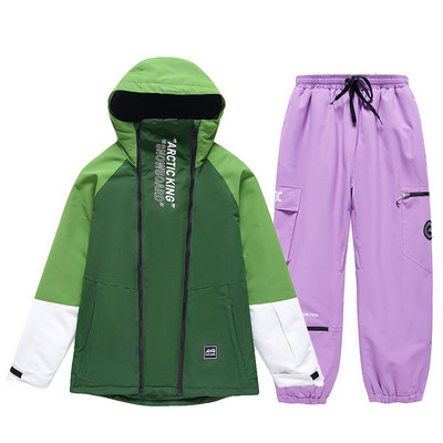 Salopete de schi pentru bărbați și femei, iarnă, caldă, impermeabilă, respirabilă, jachete de snowboard, pantaloni, salopete, în aer liber, unisex, costum de zăpadă.