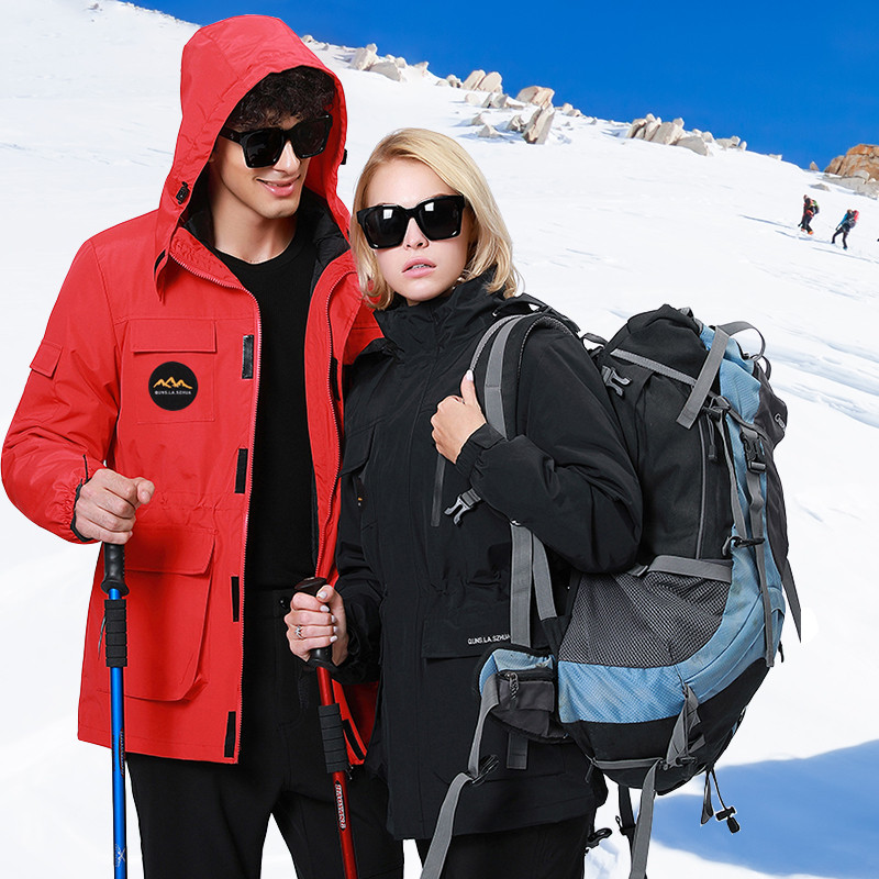 Žensko skijaško odijelo, zimsko vodootporno, otporno na vjetar, jakna za skijanje i snowboarding, komplet hlača, ženski kostimi za snijeg, kaput na otvorenom