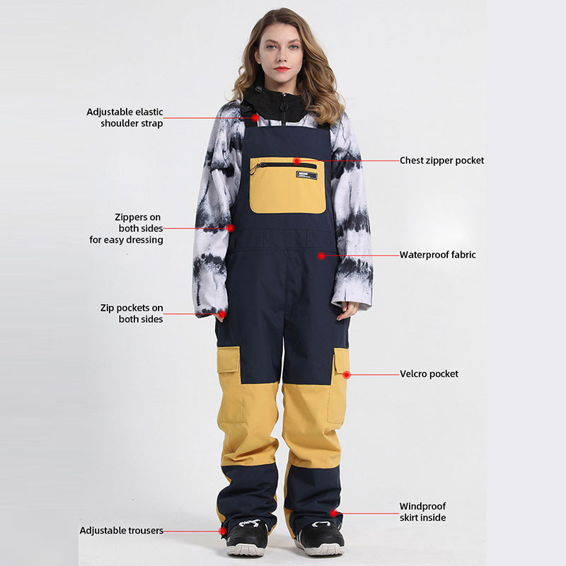 Muškarci Žene Skijaške hlače Zimske hlače Otporne na vjetar Vodootporne reflektirajuće prozračne skijaške kombinezone Hlače Ženske muške široke hlače za snowboard