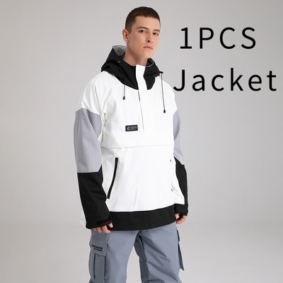 Moteriški sniego paltai su gobtuvu, atsparūs vėjui