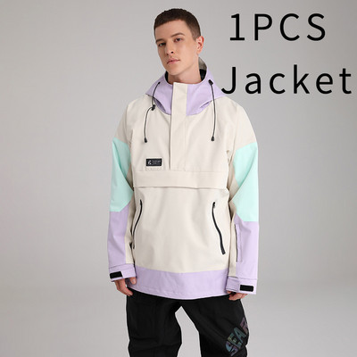 Moteriški sniego paltai su gobtuvu, atsparūs vėjui