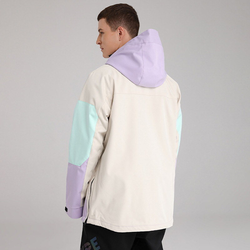 Moteriški sniego paltai su gobtuvu, atsparūs vėjui