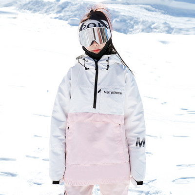 Nepremokavá teplá dámska lyžiarska bunda s kapucňou, snowboardová bunda, pánska športová horská dlhá dámska vrchná bielizeň, vetruodolná pánska tepláková súprava