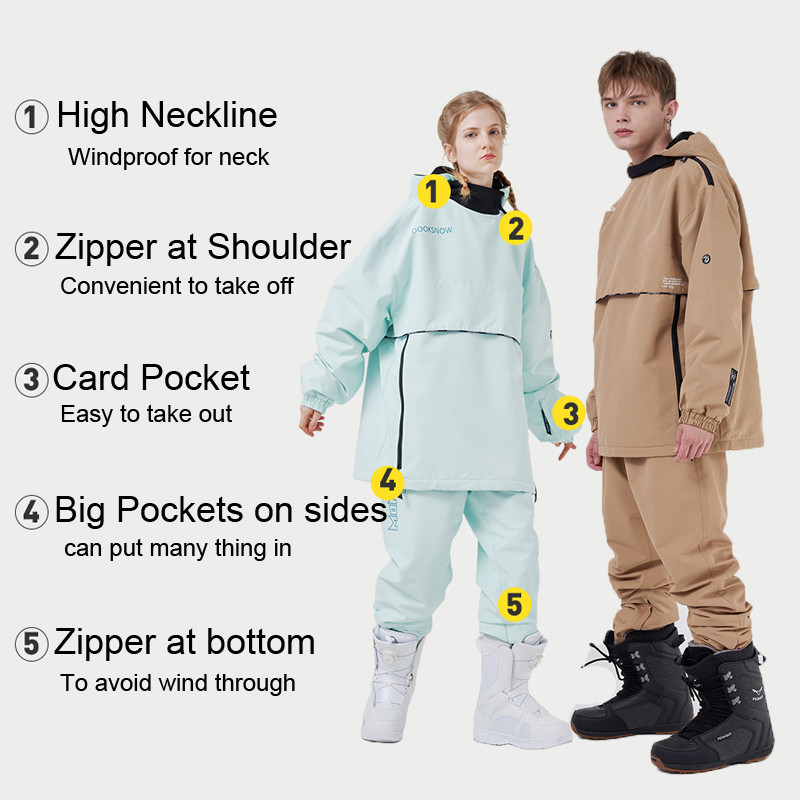Skijaško odijelo Žensko zimsko skijaško odijelo s kapuljačom za 2022. Muško Žensko Vodootporno toplo hoodie otporno na vjetar Snowboard Skijaška jakna Snježno odijelo Muško