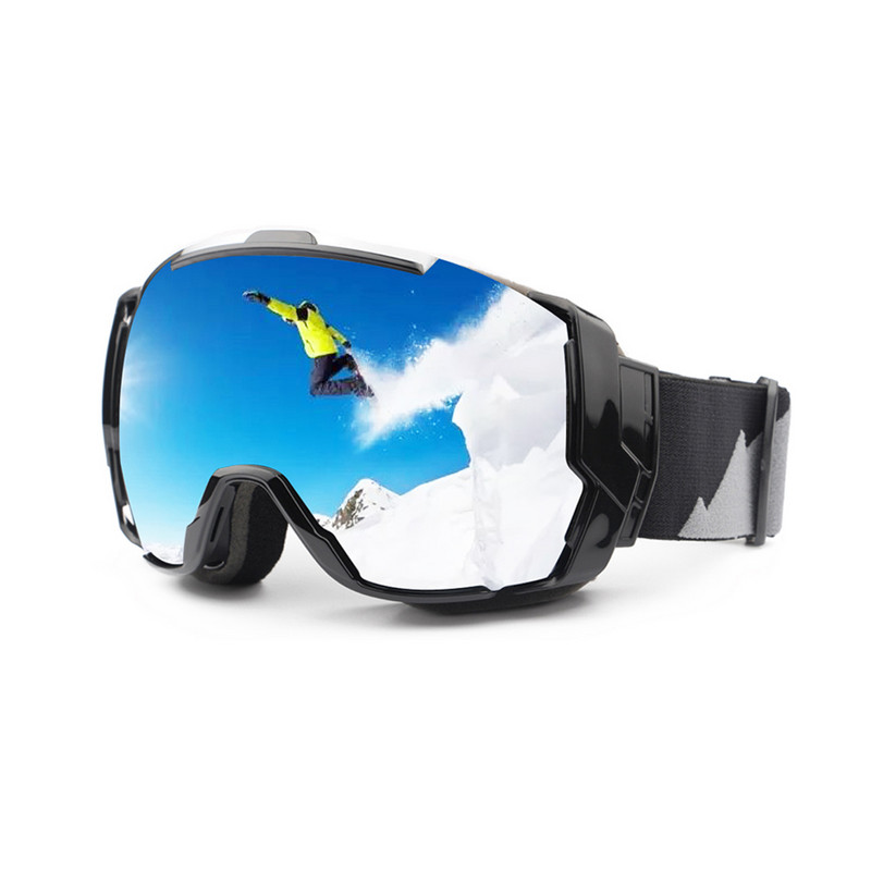 Skijaške naočale UV400 protiv zamagljivanja s opcijama leća za sunčan i oblačan dan, sunčane naočale za snowboard nosite preko Rx naočala