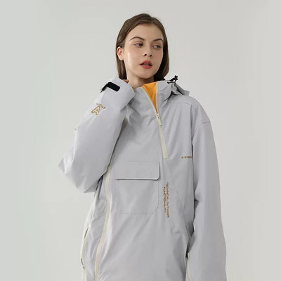 Jachetă de schi Bărbați Iarnă Nou Top Femei Sport de munte în aer liber Purtă de snowboard Costum de zăpadă cald Rezistent la vânt Îmbrăcăminte cu glugă impermeabilă