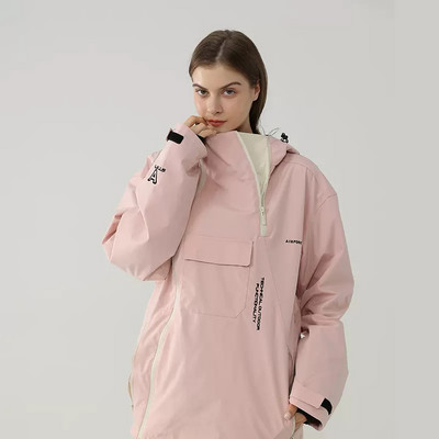 Jachetă de schi Bărbați Iarnă Nou Top Femei Sport de munte în aer liber Purtă de snowboard Costum de zăpadă cald Rezistent la vânt Îmbrăcăminte cu glugă impermeabilă