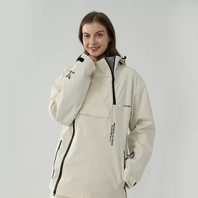 Jachetă de schi Bărbați Iarnă Nou Top Femei Sport de munte în aer liber Purtă de snowboard Costum de zăpadă cald Rezistent la vânt Îmbrăcăminte cu glugă impermeabilă
