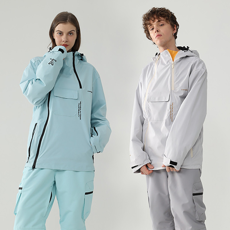 Jachetă de schi Bărbați Iarnă Nou Top Femei Sport de munte în aer liber Purtă de snowboard Costum de zăpadă cald Rezistent la vânt Îmbrăcăminte cu glugă impermeabilă