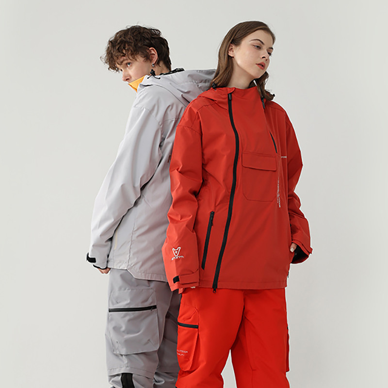 Jachetă de schi Bărbați Iarnă Nou Top Femei Sport de munte în aer liber Purtă de snowboard Costum de zăpadă cald Rezistent la vânt Îmbrăcăminte cu glugă impermeabilă