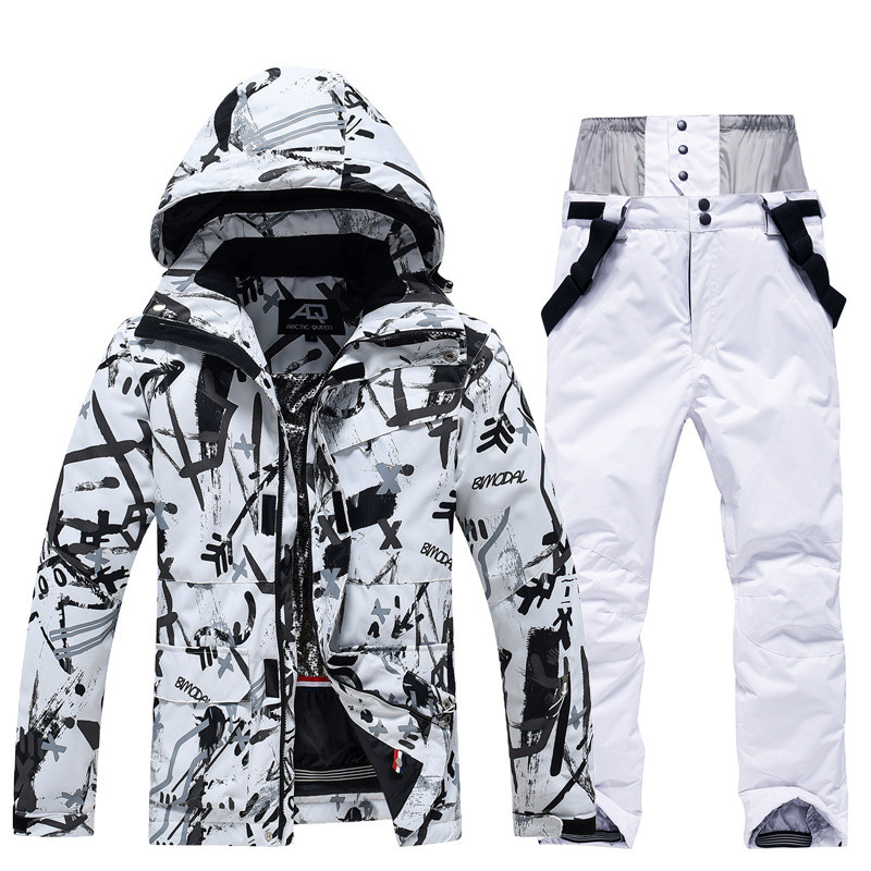 Zimsko super toplo skijaško odijelo Muškarci Žene Otporne na vjetar Vodootporne jakne za snowboarding Hlače Muški kostimi za snijeg Kombinezoni Plus veličina 3XL