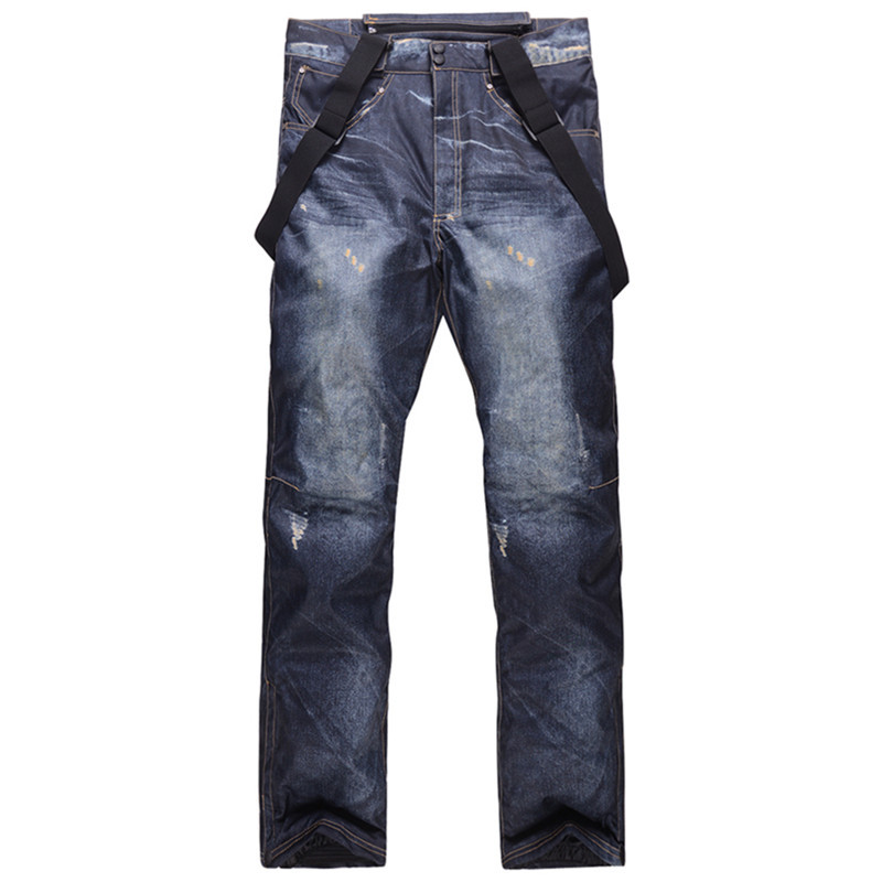 -30 de grade noi pantaloni de zăpadă Jean pentru bărbați 10K pantaloni termici de schi impermeabili Pantaloni de schi snowboard îmbrăcăminte sport de iarnă în aer liber pentru bărbați