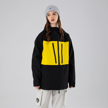Γυναικείο μπουφάν με κουκούλα για σνόουμπορντ Αθλητικά ανδρικά παλτό για σκι αντιανεμικό, χειμωνιάτικο ζεστό γυναικείο κοστούμι βουνίσιο ανδρικό εξωτερικά ενδύματα