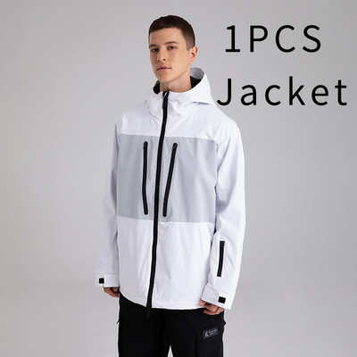 Moteriška snieglenčių striukė su gobtuvu Sportinė lauko vyrų slidinėjimo paltai Atsparūs vėjui žiema, šilta moteriška sportinis kostiumas kalnų vyro viršutiniai drabužiai