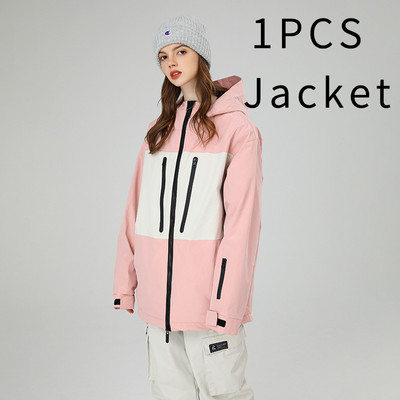 Moteriška snieglenčių striukė su gobtuvu Sportinė lauko vyrų slidinėjimo paltai Atsparūs vėjui žiema, šilta moteriška sportinis kostiumas kalnų vyro viršutiniai drabužiai