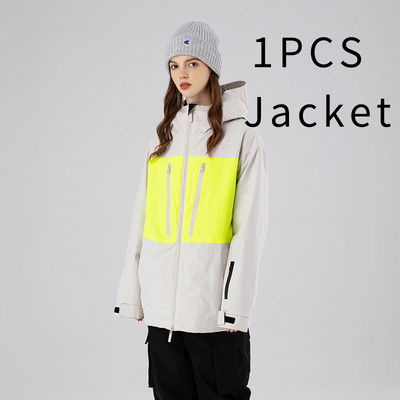 Moteriška snieglenčių striukė su gobtuvu Sportinė lauko vyrų slidinėjimo paltai Atsparūs vėjui žiema, šilta moteriška sportinis kostiumas kalnų vyro viršutiniai drabužiai