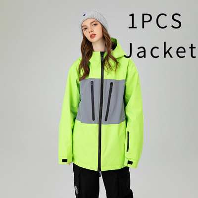 Moteriška snieglenčių striukė su gobtuvu Sportinė lauko vyrų slidinėjimo paltai Atsparūs vėjui žiema, šilta moteriška sportinis kostiumas kalnų vyro viršutiniai drabužiai