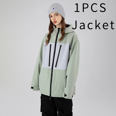 Moteriška snieglenčių striukė su gobtuvu Sportinė lauko vyrų slidinėjimo paltai Atsparūs vėjui žiema, šilta moteriška sportinis kostiumas kalnų vyro viršutiniai drabužiai