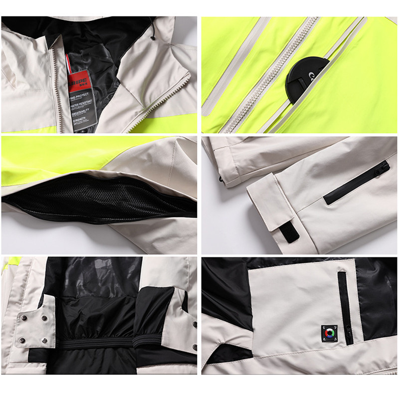 Moteriška snieglenčių striukė su gobtuvu Sportinė lauko vyrų slidinėjimo paltai Atsparūs vėjui žiema, šilta moteriška sportinis kostiumas kalnų vyro viršutiniai drabužiai