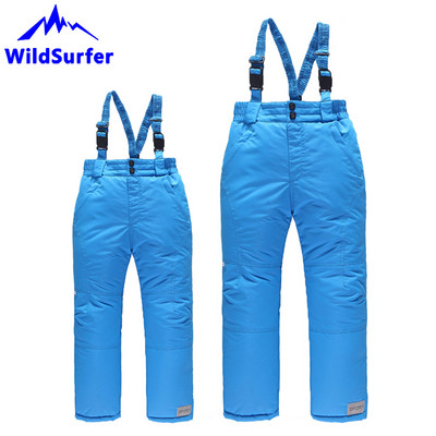 WildSurfer Parents Детски ски панталони Момчета Дебели панталони Момичета Топли ски панталони Ветроустойчиви водоустойчиви детски сноуборд панталони W302
