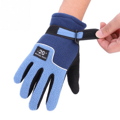 Mănuși de iarnă Femei Bărbați Sport în aer liber Mănuși calde Rezistenta la vânt Mănuși calde cu degetul complet pentru camping în aer liber Schi Mănuși de ciclism