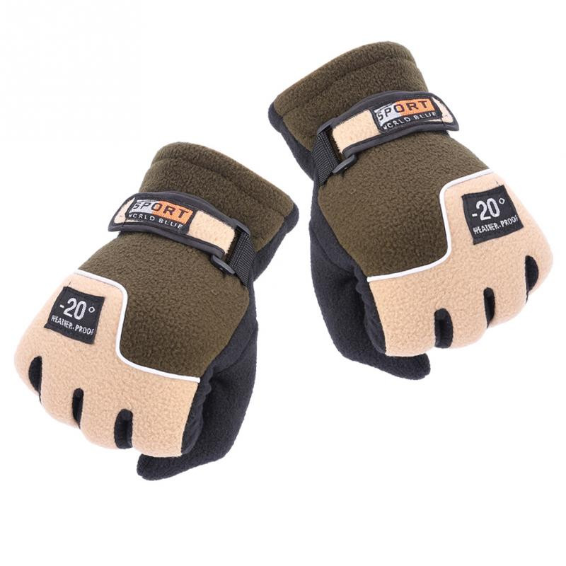 Mănuși de iarnă Femei Bărbați Sport în aer liber Mănuși calde Rezistenta la vânt Mănuși calde cu degetul complet pentru camping în aer liber Schi Mănuși de ciclism