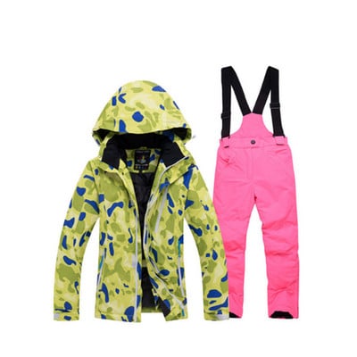 Szabadtéri gyermek síruha készletek téli lány/fiú snowboardos ruházat síkabát Vízálló szélálló termokabát + nadrág