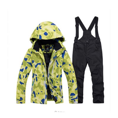 Szabadtéri gyermek síruha készletek téli lány/fiú snowboardos ruházat síkabát Vízálló szélálló termokabát + nadrág