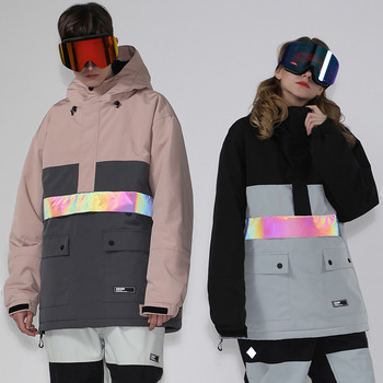 Χειμερινά Αθλήματα Ανδρικά μπουφάν χιονιού με κουκούλα στο βουνό Γυναικεία παλτό για σκι Υπαίθρια ζεστά ανδρικά πανωφόρια σνόουμπορντ αντιανεμική γυναικεία φόρμα