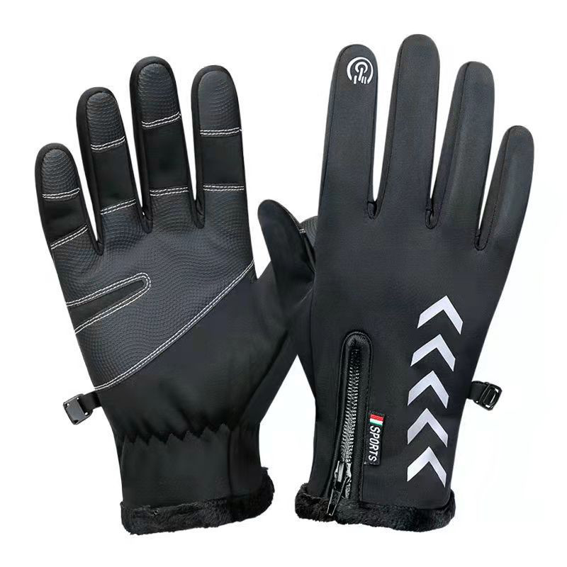 Mănuși pentru bărbați, iarnă, catifea, schi, căldură, femei, ecran tactil, anti-alunecare, groasă, rezistentă la vânt, impermeabilă, sport, alergare, ciclism, drumeții, mănuși