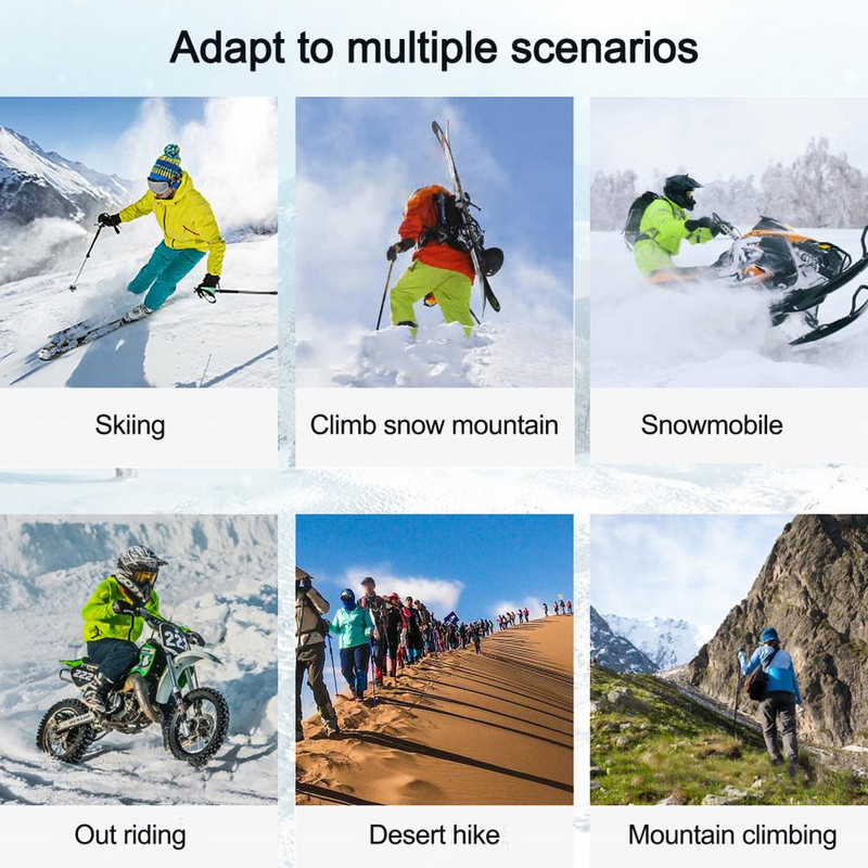 JSJM Adult dvoslojne skijaške naočale protiv zamagljivanja Naočale za snowboard na snijegu Naočale za motorne sanke Sportske na otvorenom motociklističke skijaške naočale