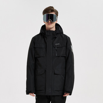 Αδιάβροχα ανδρικά μπουφάν για το χιόνι Χειμερινά αθλήματα Ανδρικά παλτά για σκι Ζεστά πανωφόρια για άντρες Snowboard Αντιανεμική αθλητική φόρμα για εφήβους