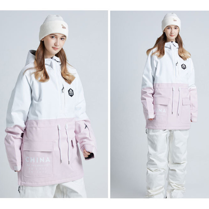 2022 m. Neperšlampamas šiltas moteriškas slidinėjimo paltas su gobtuvu, snieglenčių striukės, vyriškos sportinės kalnų ilgos moteriškos viršutinės aprangos, atsparios vėjui vyriškas sportinis kostiumas