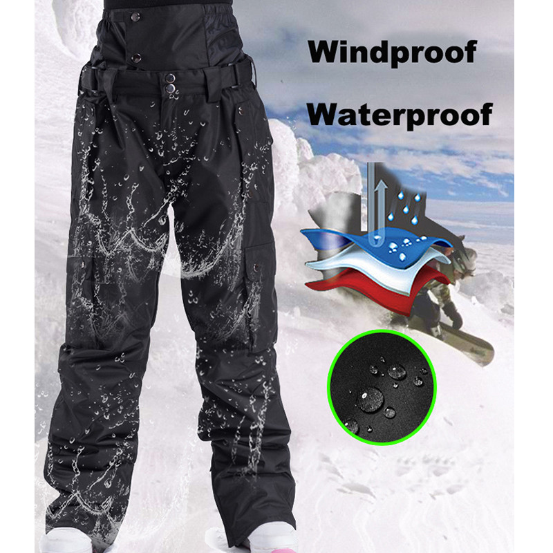 Parovi Vrhunske skijaške hlače Muškarci Ženske otporne na vjetar Vodootporne tople hlače za snijeg i led Zimske hlače za skijanje i snowboarding Odjeća za van