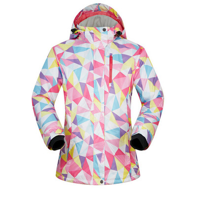 Sport de iarnă Mantouri de zăpadă pentru femei Snowboard Călduș cu glugă Jachete de schi pentru femei Îmbrăcăminte exterioară pentru femei Trening de munte rezistent la vânt