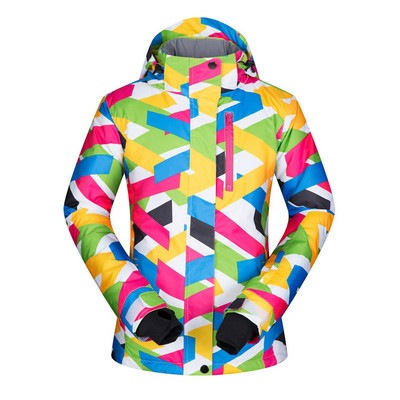 Sport de iarnă Mantouri de zăpadă pentru femei Snowboard Călduș cu glugă Jachete de schi pentru femei Îmbrăcăminte exterioară pentru femei Trening de munte rezistent la vânt