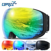 Magnetne skijaške naočale Nove dvoslojne marke COPOZZ UV400 velike skijaške maske protiv magle naočale za skijanje muške žene naočale za snowboard na snijegu