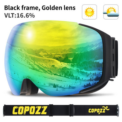 Magnetne skijaške naočale Nove dvoslojne marke COPOZZ UV400 velike skijaške maske protiv magle naočale za skijanje muške žene naočale za snowboard na snijegu